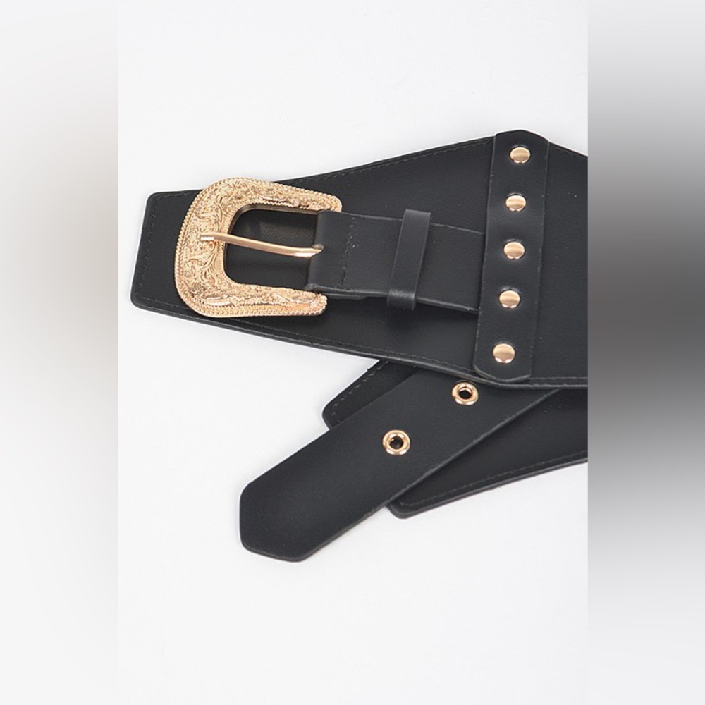 52B. Metal Buckle Stretch Belt - Picture 6 of 8